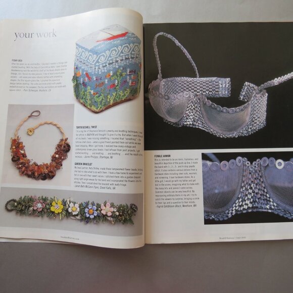 Bead and Button Magazine Creative Ideas For The Art of Beads, Jewelry June 2003 - Picture 3 of 14